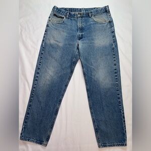 Carhartt Men’s Size 38W 30L Medium Wash Relaxed Fit Straight Leg Jeans